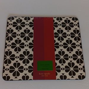 Kate spade black spade flower mouse pad
